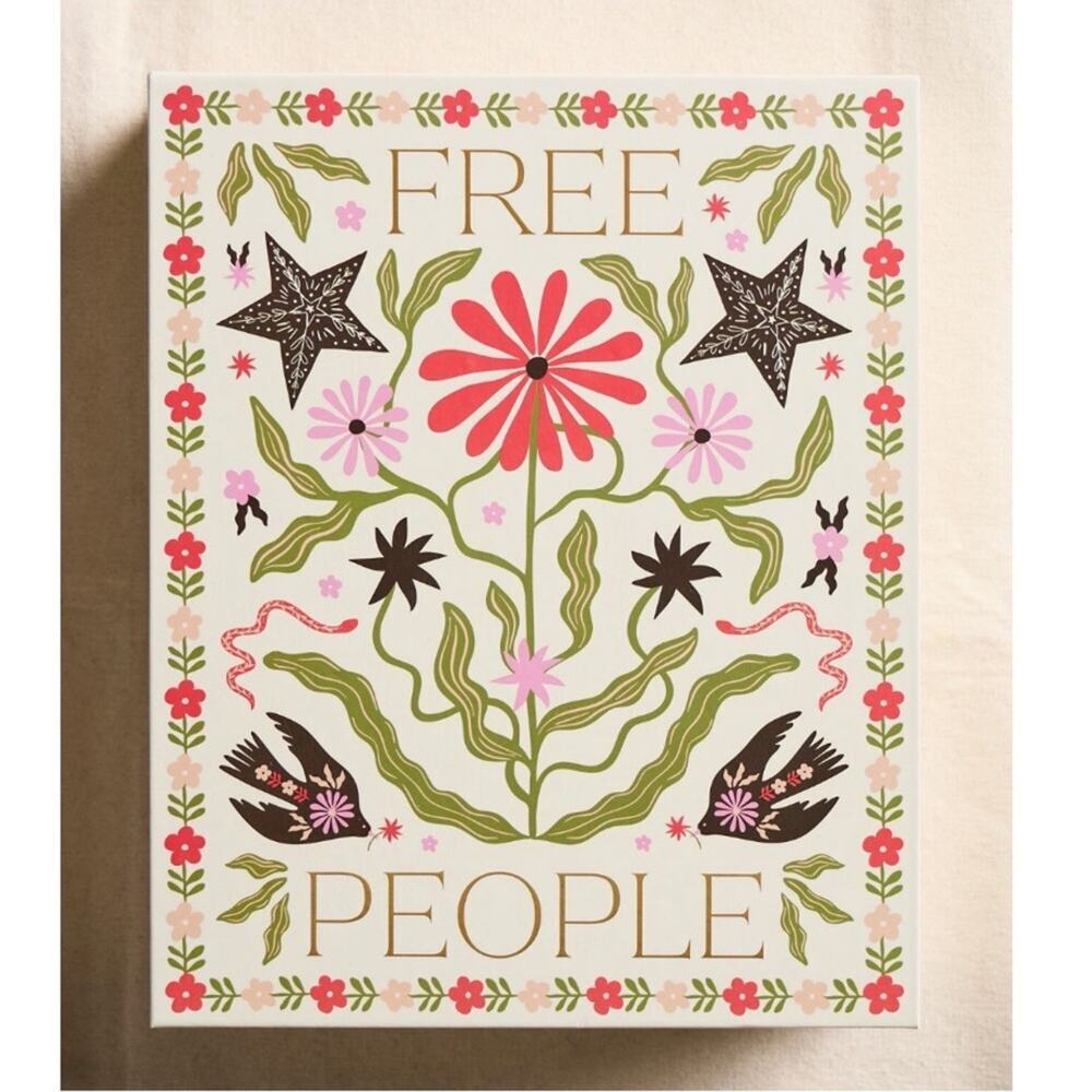 Merry Free People Bundle in Red Beanie Hat, Neckerchief Scarf & Socks Gift Box - Picture 6 of 15
